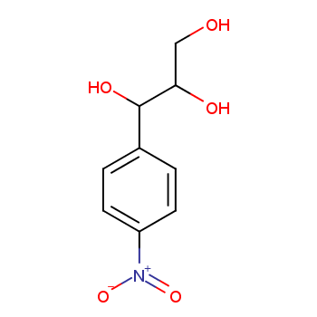 1-(4-硝基苯基)-1,2,3-丙三醇化学结构式