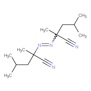 偶氮二异庚腈化学结构式