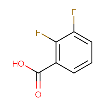 2,3-二氟苯甲酸化学结构式