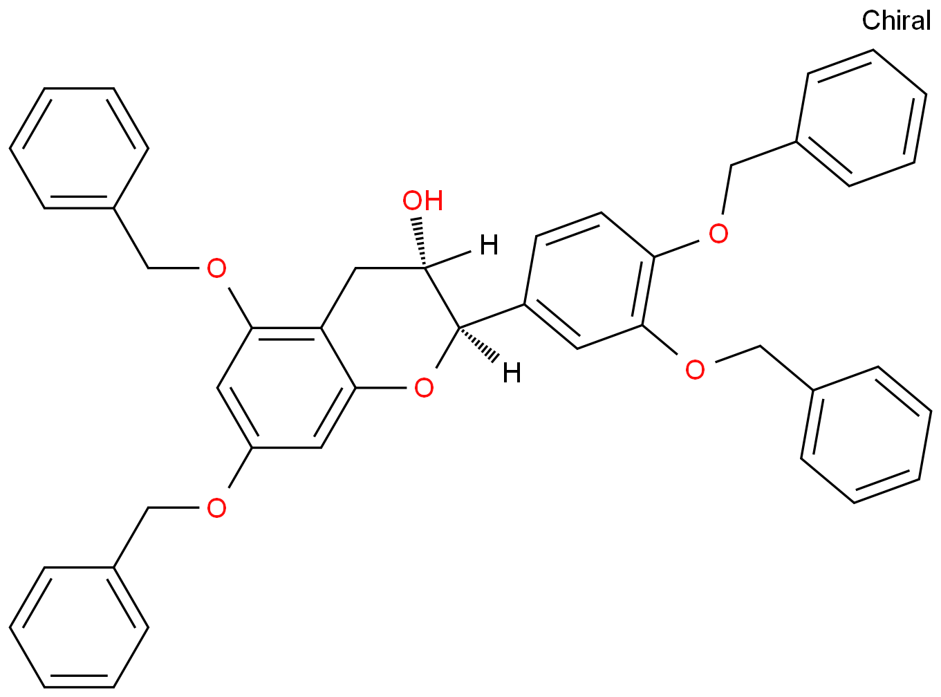 (2R,3S)-5,7-二(苄氧基)-2-[3,4-二(苄氧基)苯基]-3-色满醇