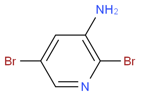 3-胺基-2,5-二溴吡啶化学结构式