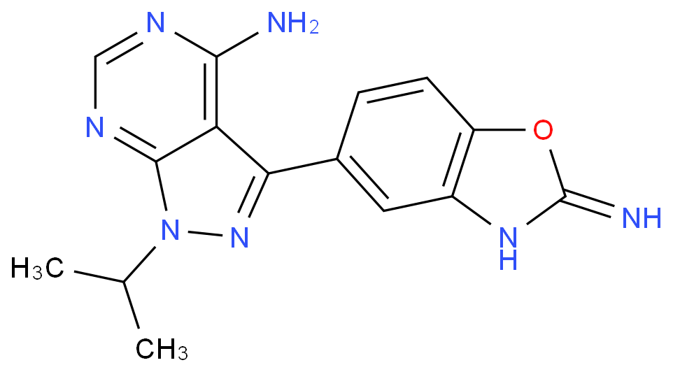 5-(4-amino-1-propan-2-ylpyrazolo[3,4-d]pyrimidin-3-yl)-1,3-benzoxazol-2-amine