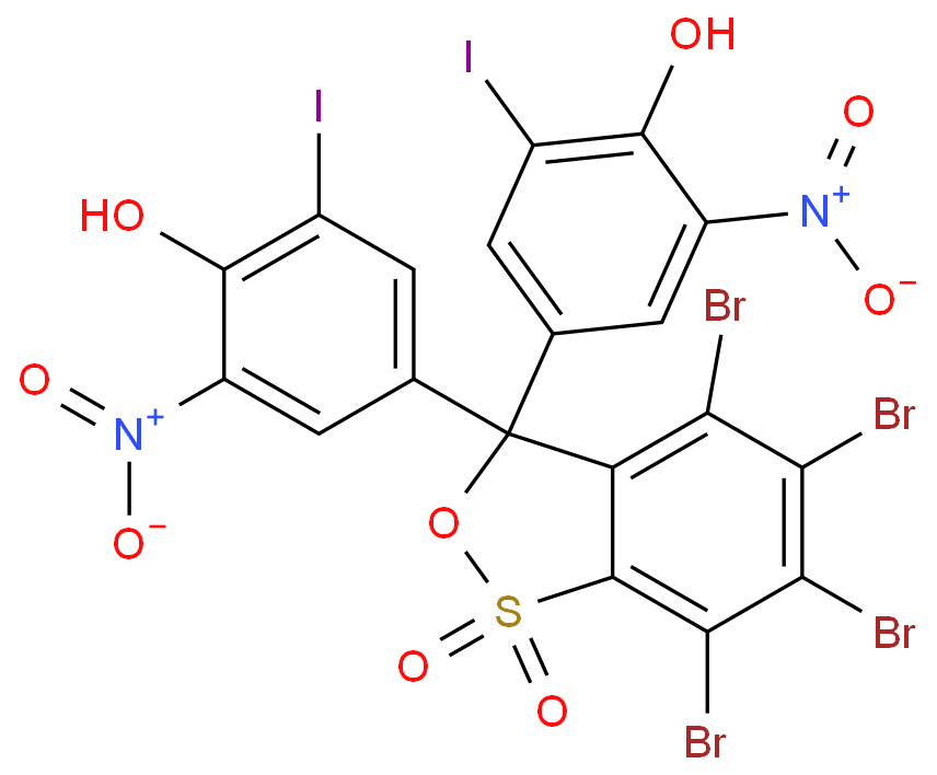 5’,5’’-Dinitro-3’,3’’-diiodo-3,4,5,6-trtrabromophenol-sulfonephthalein (DIDNTB)