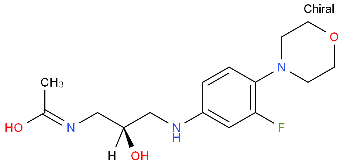 N-[(2R)-3-[[3-氟-4-(4-吗啉基)苯基]氨基]-2-羟丙基]乙酰胺