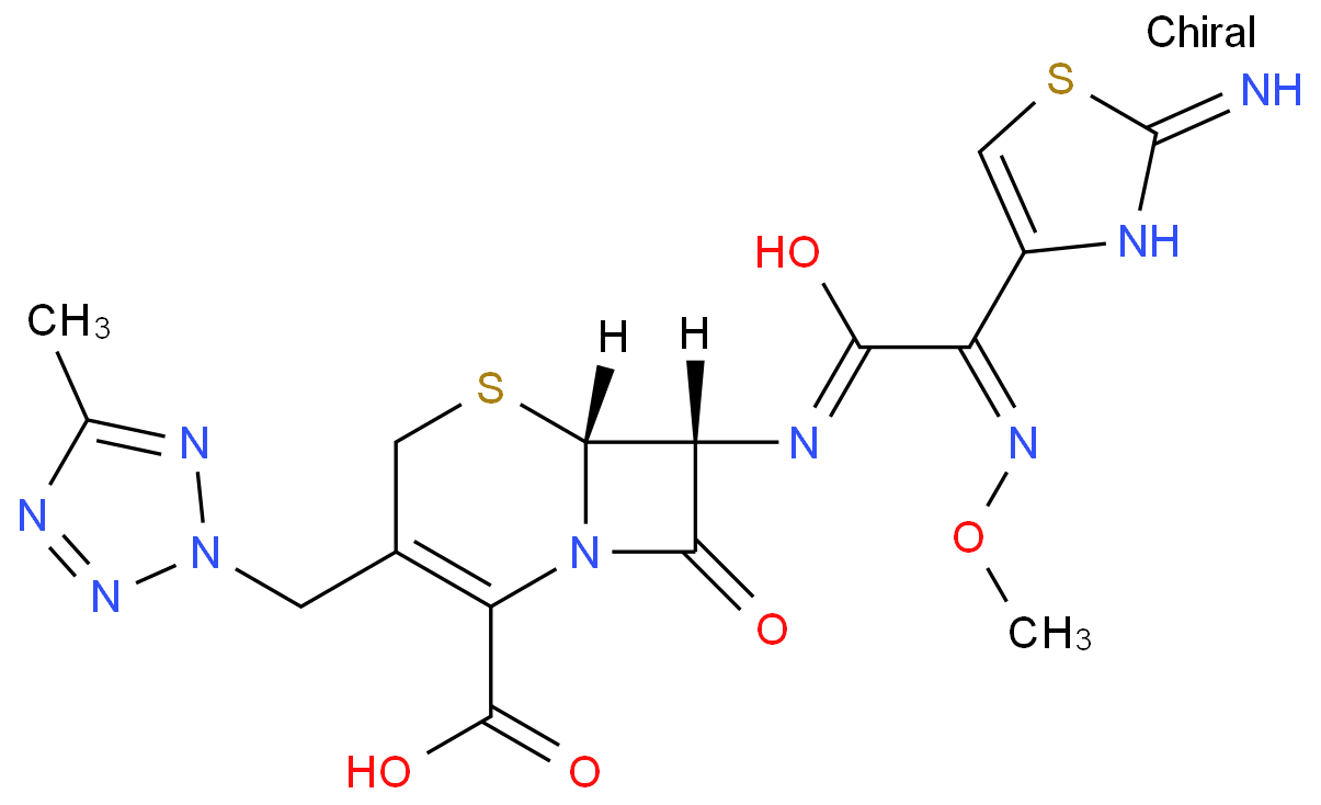 头孢特仑新戊酯化学结构式