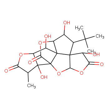 银杏内酯C化学结构式