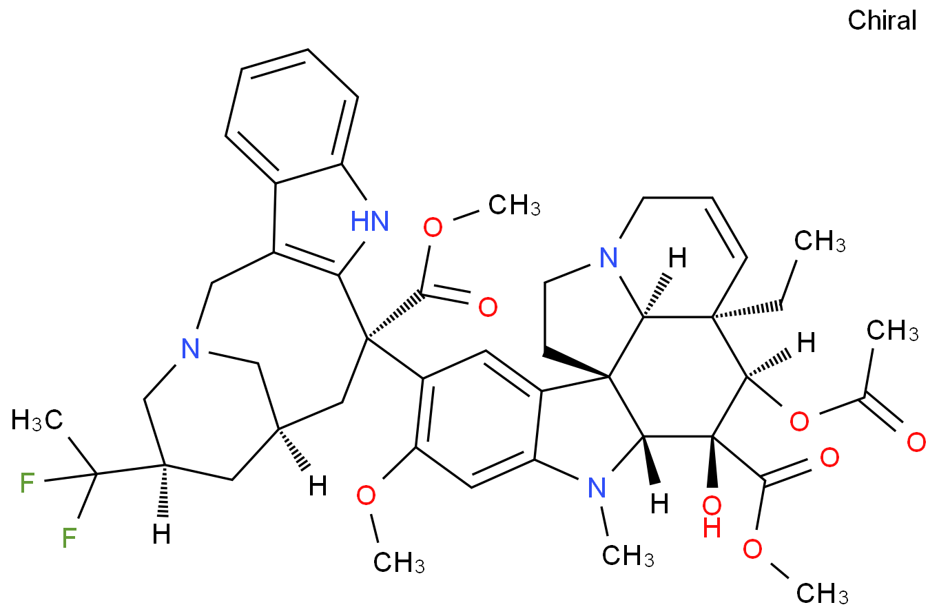 Vinflunine structure