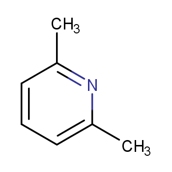 2,6-二甲基吡啶化学结构式