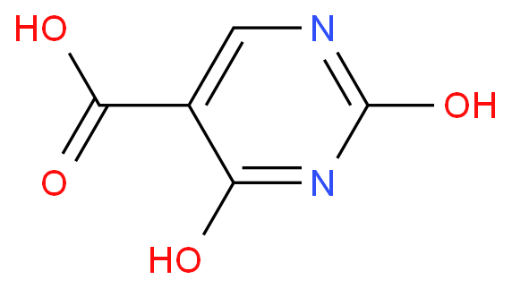 2,4-二羟基嘧啶-5-羧酸化学结构式