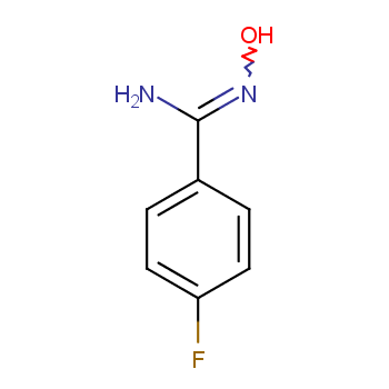 4-氟苯甲酰胺肟化学结构式