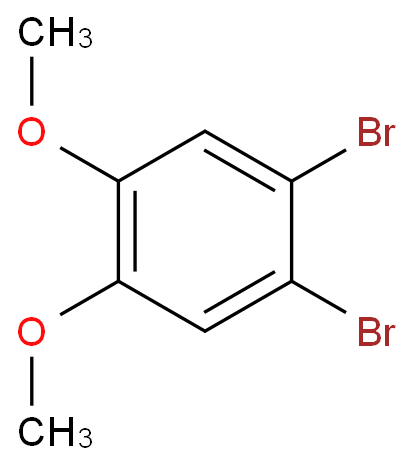 4,5-二溴-1,2-二甲氧基苯化学结构式