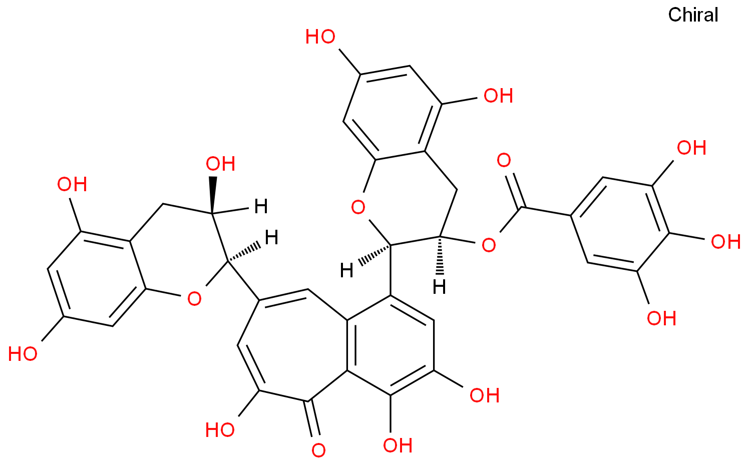 茶黄素-3 -没食子酸酯