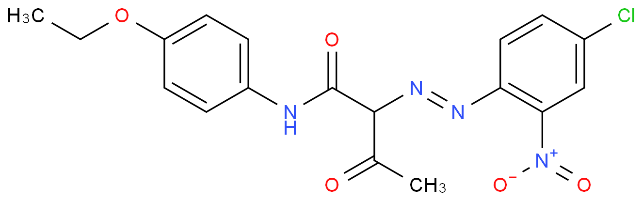 Butanamide,2-[2-(4-chloro-2-nitrophenyl)diazenyl]-N-(4-ethoxyphenyl)-3-oxo-  