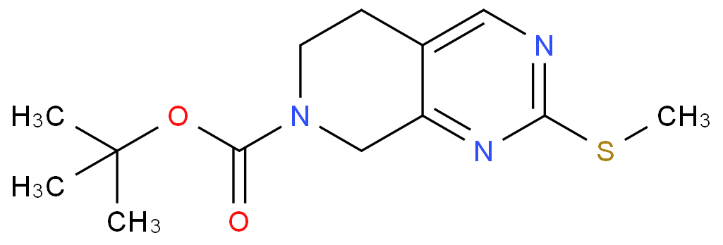 2-(甲硫基)-5,8-二氢吡啶并[3,4-D]嘧啶-7(6H)-羧酸叔丁酯CAS1226776-86-8；现货供应