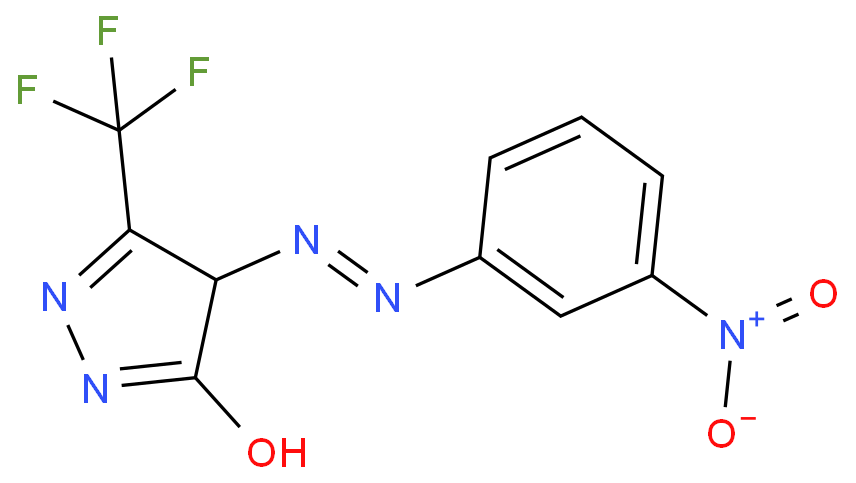 4-[(3-nitrophenyl)diazenyl]-3-(trifluoromethyl)-1,4-dihydropyrazol-5-one