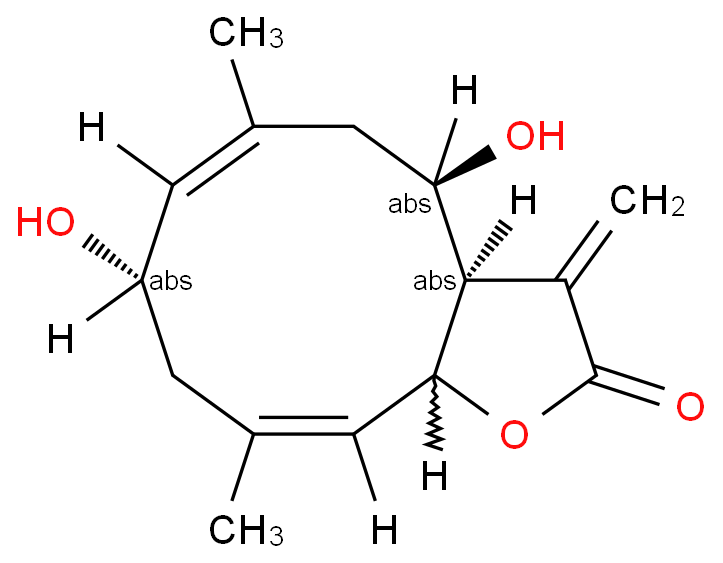 2alpha-羟基泽兰内酯价格, 2-Hydroxyeupatolide对照品, CAS号:72229-33-5