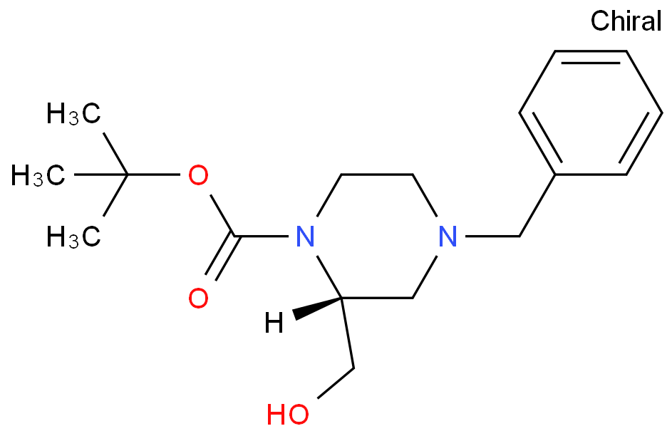 (R)-1-BOC-4-苄基-2-羟甲基哌嗪 1257855-72-3