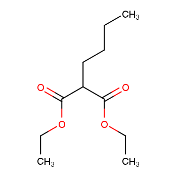 正丁基丙二酸二乙酯化学结构式