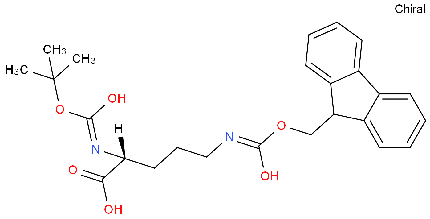 N-叔丁氧羰基-(N'-芴甲氧羰基)-D-鸟氨酸，CAS号：163336-15-0 高校及研究所，先发后付，质量保证！！