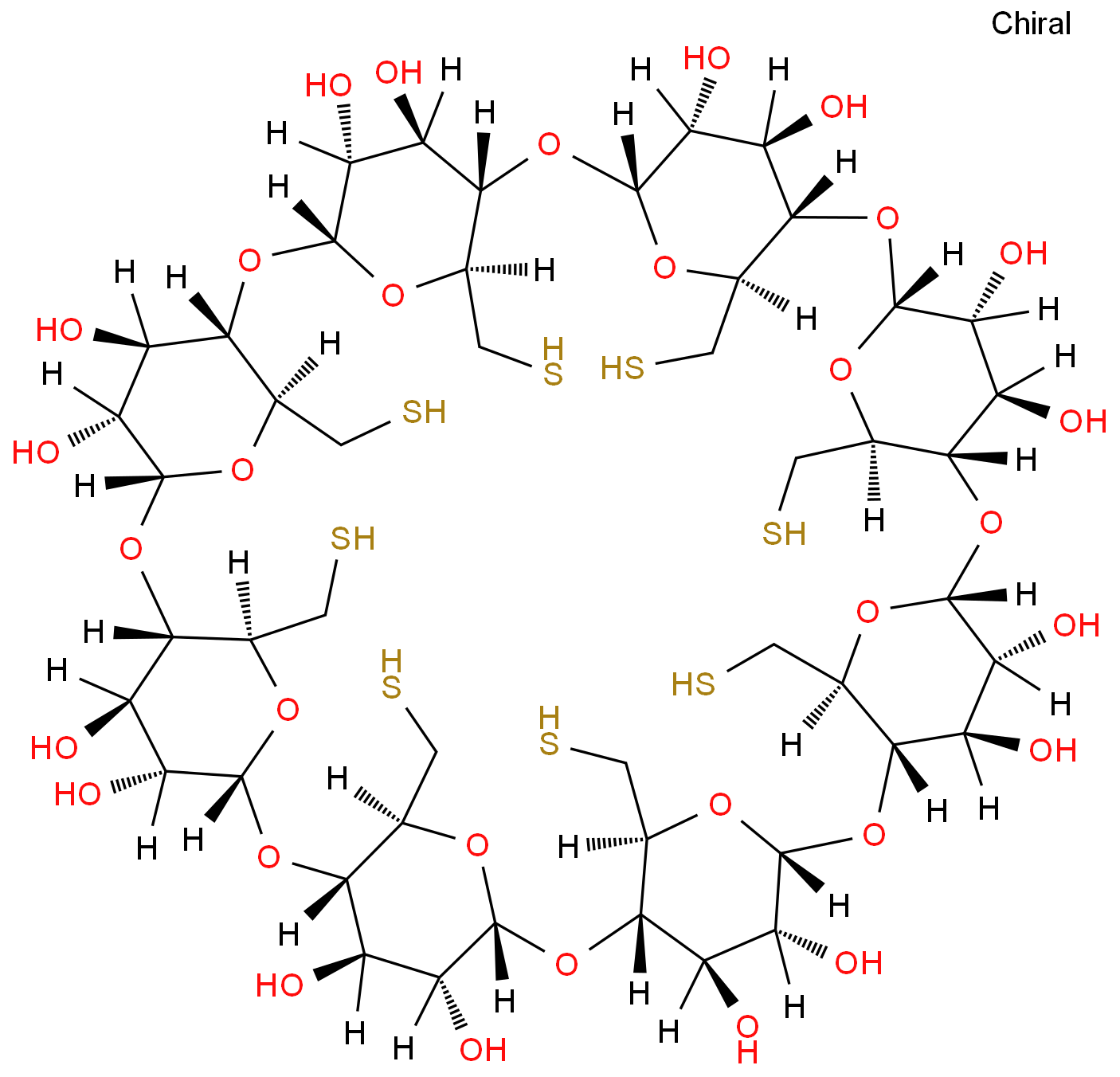 6-per-deoxy-6-per-thio-γ-cyclodextrin