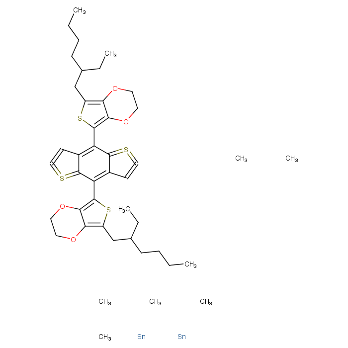 (4,8-bis(7-(2-ethylhexyl)-2,3-dihydrothieno[3,4-b][1,4]dioxin-5-yl)benzo[1,2-b:4,5-b']dithiophene-2,6-diyl)bis(trimethylstannane)