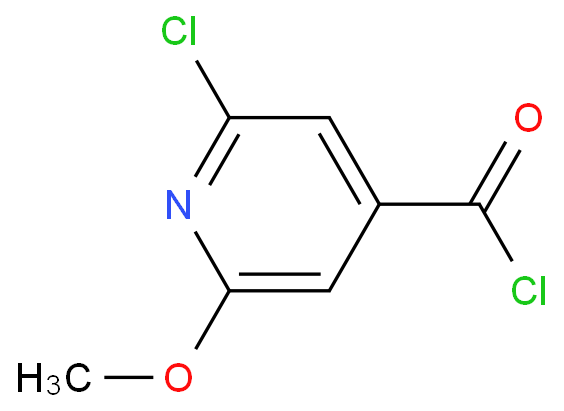 2-氯-6-甲氧基异烟酰氯化学结构式
