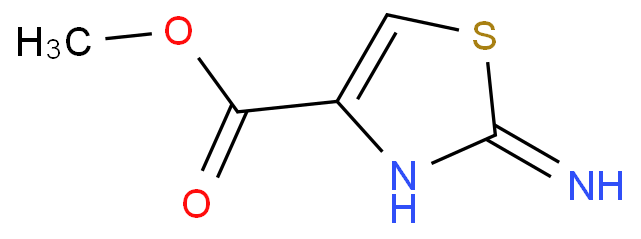 2-氨基噻唑-4-甲酸甲酯化学结构式