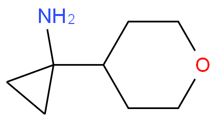 944142-47-6 1-(四氫吡喃-4-基)環丙烷-1-胺 結構式圖片