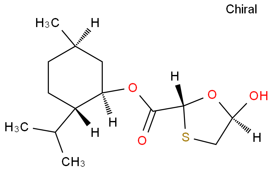 (2R,5R)-5-羟基-1,3-氧硫杂环-2-羧酸 (1R,2S,5R)-5-甲基-2-异丙基环己酯
