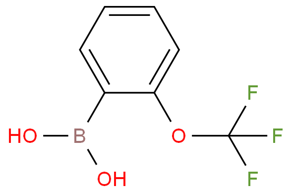 2-(三氟甲氧基)苯硼酸化学结构式