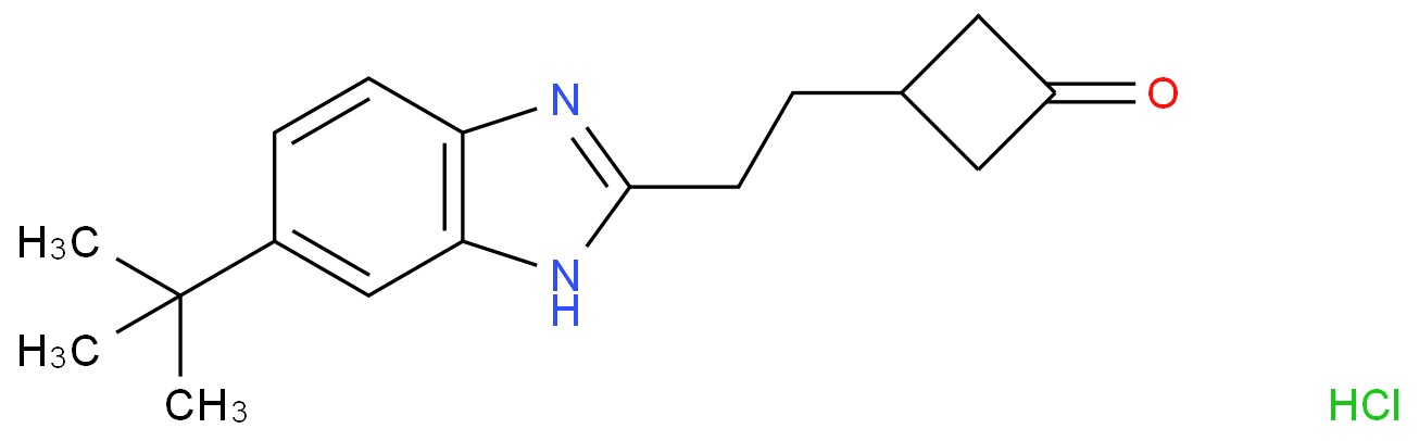 3-(2-(6-(叔丁基)-1H-苯并[d]咪唑-2-基)乙基)环丁酮盐酸盐