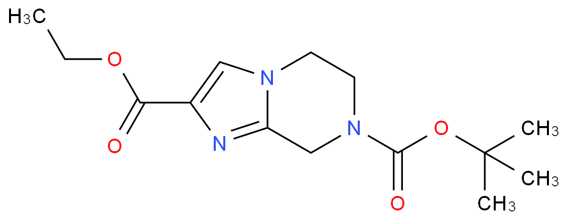 7-O-tert-butyl 2-O-ethyl 6,8-dihydro-5H-imidazo[1,2-a]pyrazine-2,7-dicarboxylate