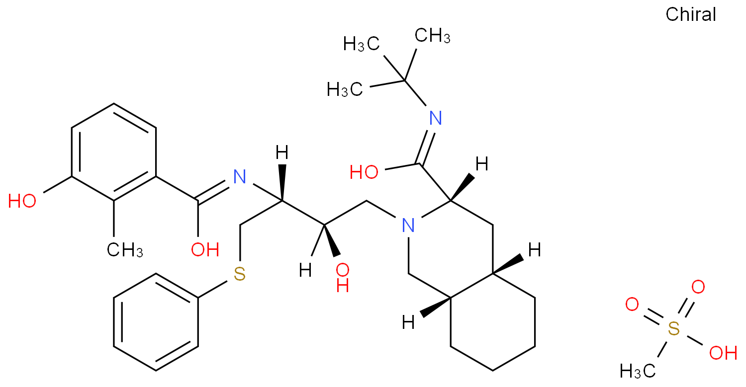 甲磺酸奈非那韦CAS号159989-65-8;专业试剂/现货品质供应;科研产品