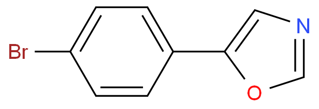 5-(4-溴苯基)噁唑化学结构式