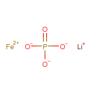 磷酸锂铁化学结构式