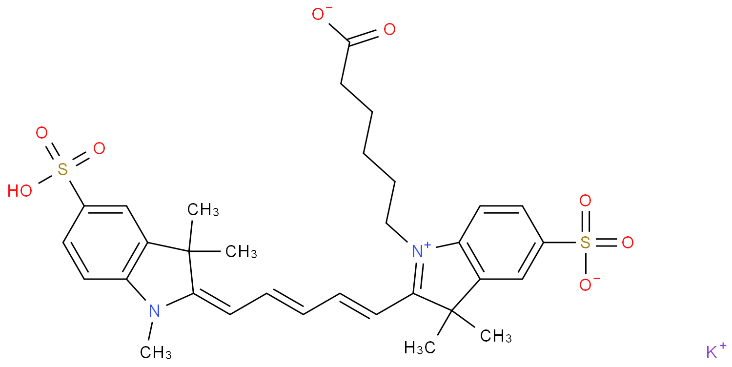 [Medlife]磺化Cy5-羧酸|sulfo-cy5 carboxylic acid|1144107-82-3|PC21416-25mg