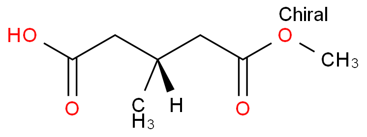 (R)-(+)-3-甲基戊二酸甲酯化学结构式