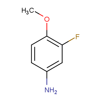 3-氟-4-甲氧基苯胺化学结构式