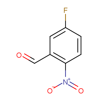 5-氟-2-硝基苯甲醛化学结构式