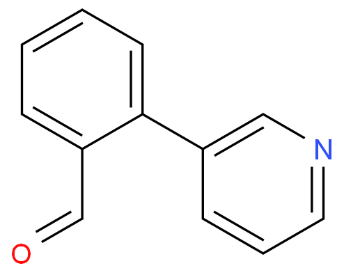 2-吡啶-3-基苯甲醛化学结构式
