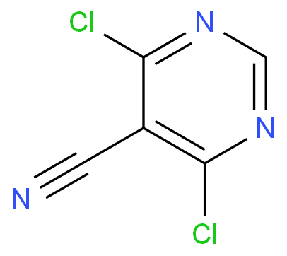 4,6-二氯嘧啶-5-甲腈化学结构式