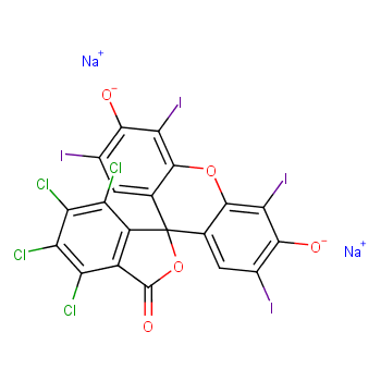孟加拉玫瑰红化学结构式