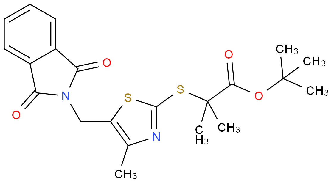 2-5-1-3-dioxo-2-isoindolyl-methyl-4-methyl-2-thiazolyl-thio-2