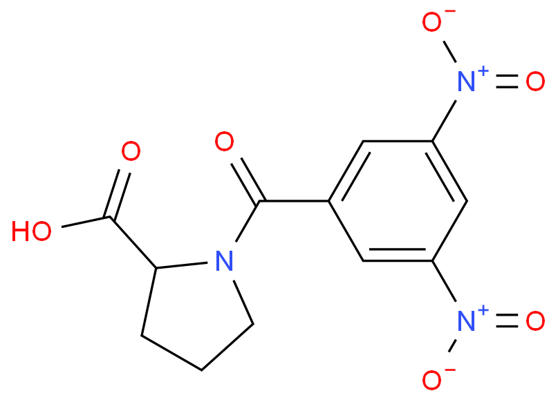 1-[(3,5-dinitrophenyl)-oxomethyl]-2-pyrrolidinecarboxylic acid