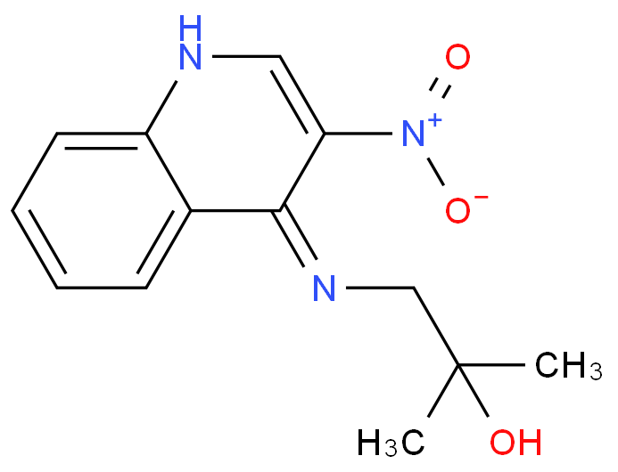 1-[(3-硝基-4-喹啉)氨基]-2-甲基-2-丙醇 CAS号:129655-57-8科研及生产专用 高校及研究所支持货到付款