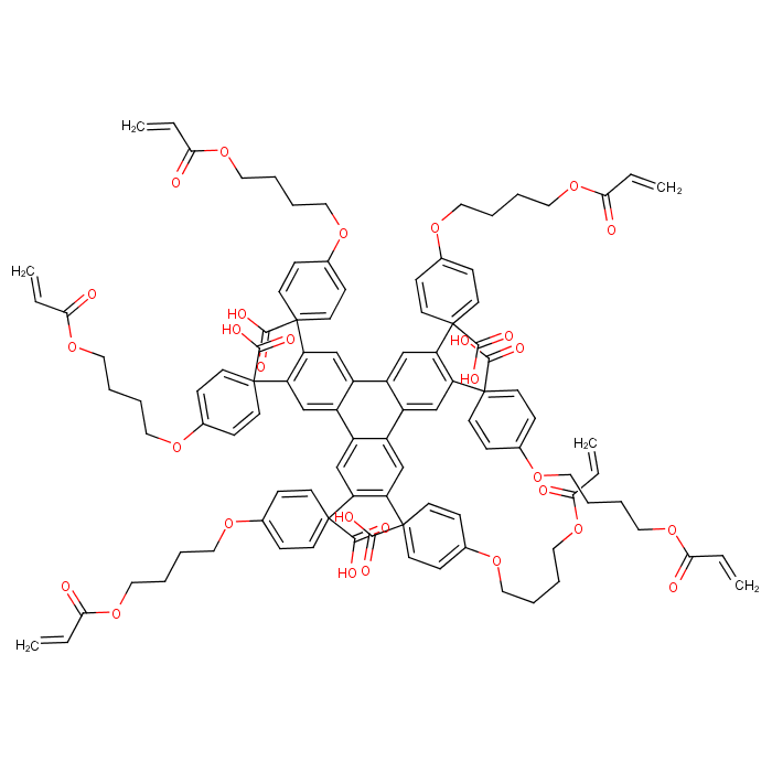 Benzoic acid, 4-[4-[(1-oxo-2-propenyl)oxy]butoxy]-, 2,3,6,7,10,11-triphenylenehexayl ester  