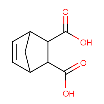 双环[2.2.1]庚-5-烯-2,3-二甲酸化学结构式