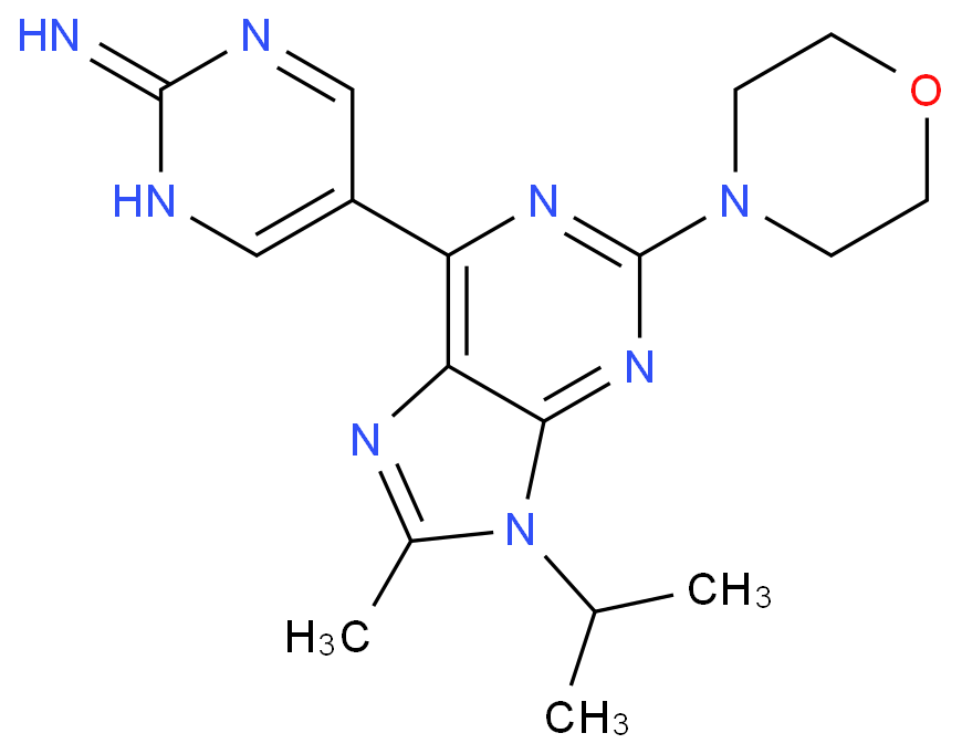 5-(8-methyl-2-morpholin-4-yl-9-propan-2-ylpurin-6-yl)pyrimidin-2-amine