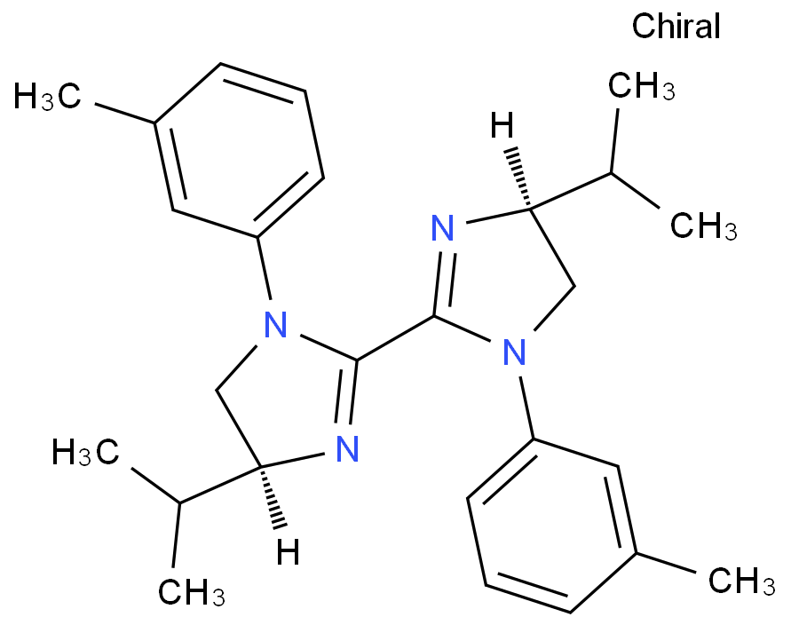 (4S,4'S)-4,4'-二异丙基-1,1'-二间甲苯基-4,4',5,5'-四氢-1H,1'H-2,2'-联咪唑/2374958-85-5