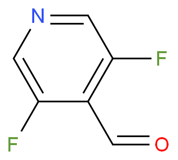 3,5-二氟吡啶-4-甲醛化学结构式